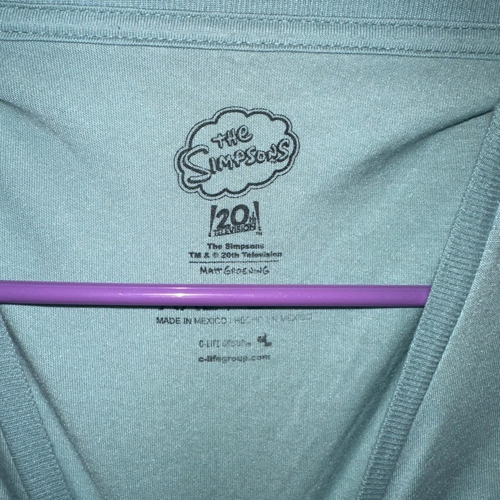 Old Navy Teal Simpsons Tee - Picture 3 of 4